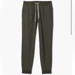 Vuori Men’s Green Meta Jogger Pants in Dark Oregano Size large